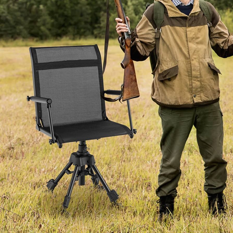 Amazon.com: Tangkula Hunting Chair, 360 Degree Silent Swivel